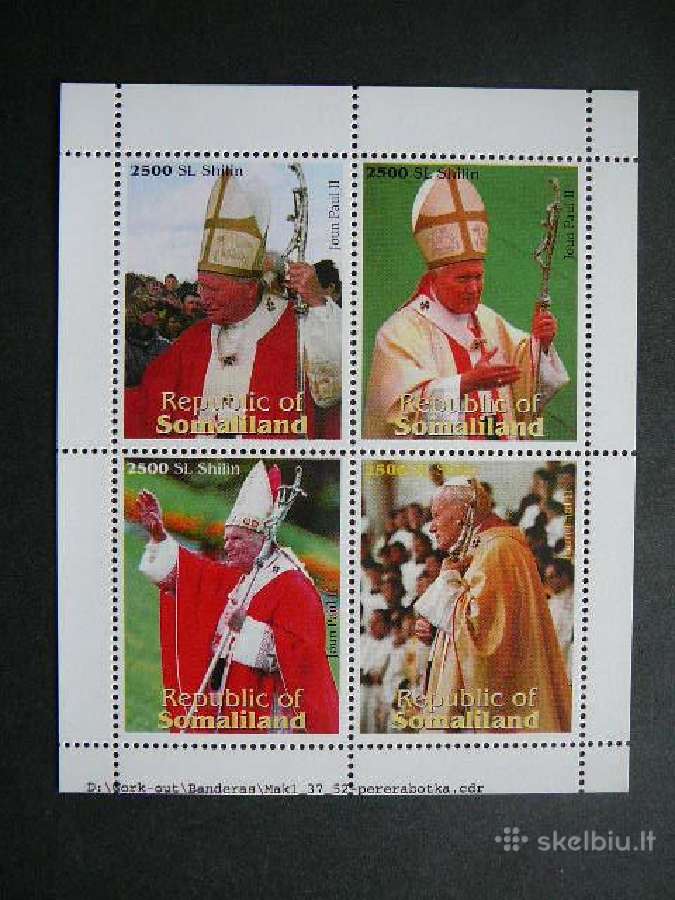 Popiezius J. Paulius II Somaliland Mnh sm511