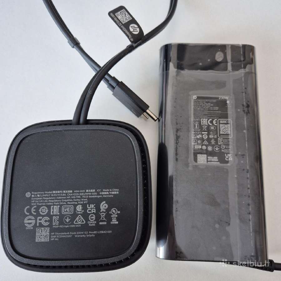 Hp Thunderbolt Dock G2 with Combo Cable (3tr87aa) - nuotraukos Nr. 5