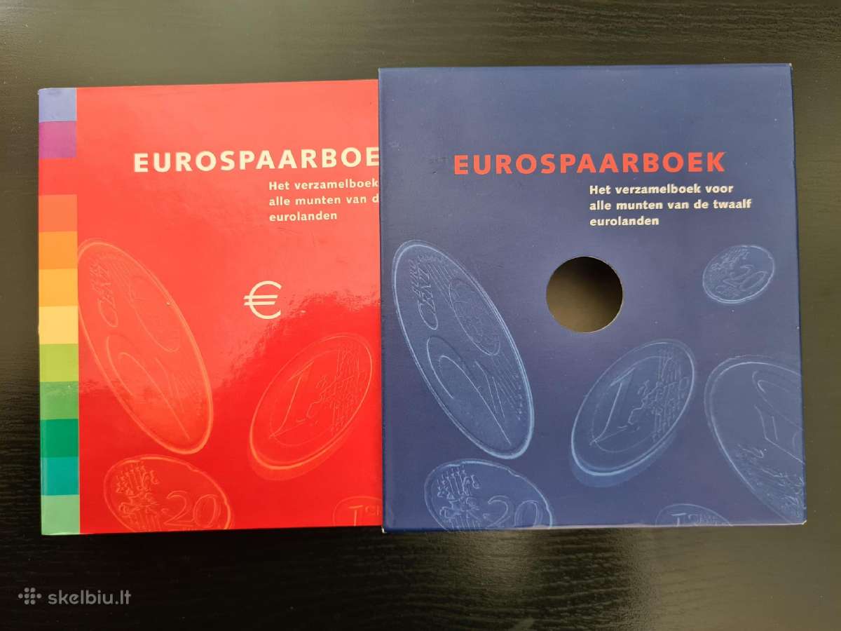 Eurospaarboek pirmųjų eurų monetų rinkinys