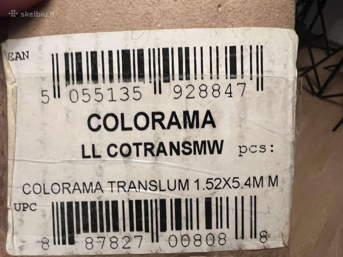 Colorama Translum 1,52 x 4,0m, f 1,5 stop, medium - nuotraukos Nr. 4