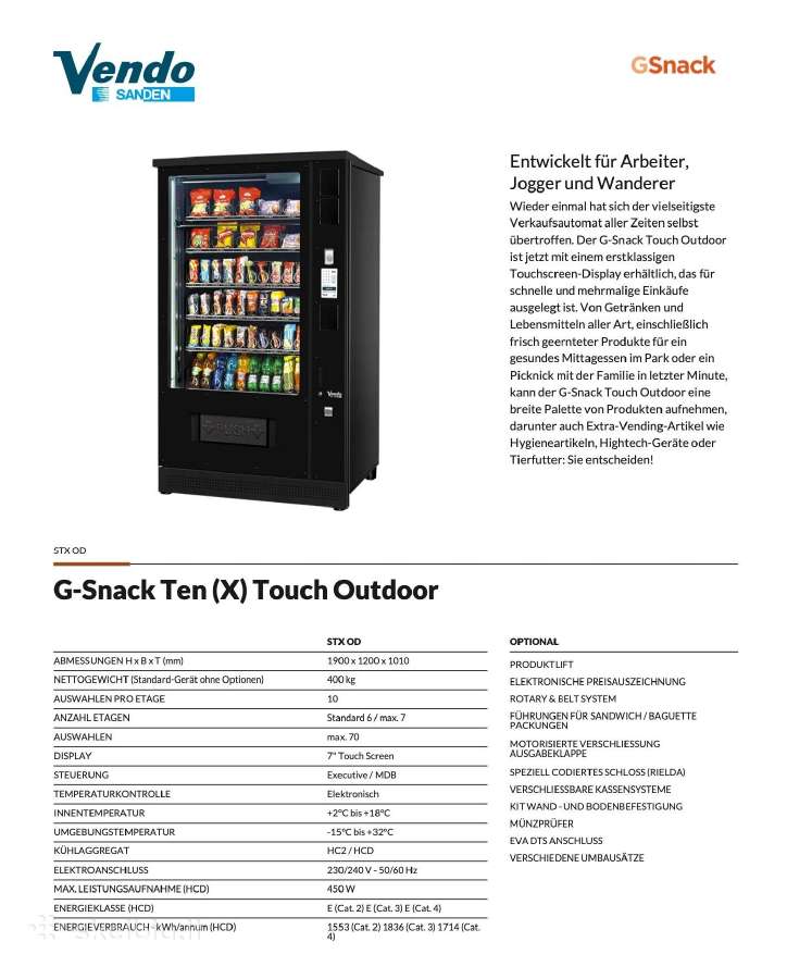 Lauko Vending pardavimo automatai Sanden Vendo - nuotraukos Nr. 12