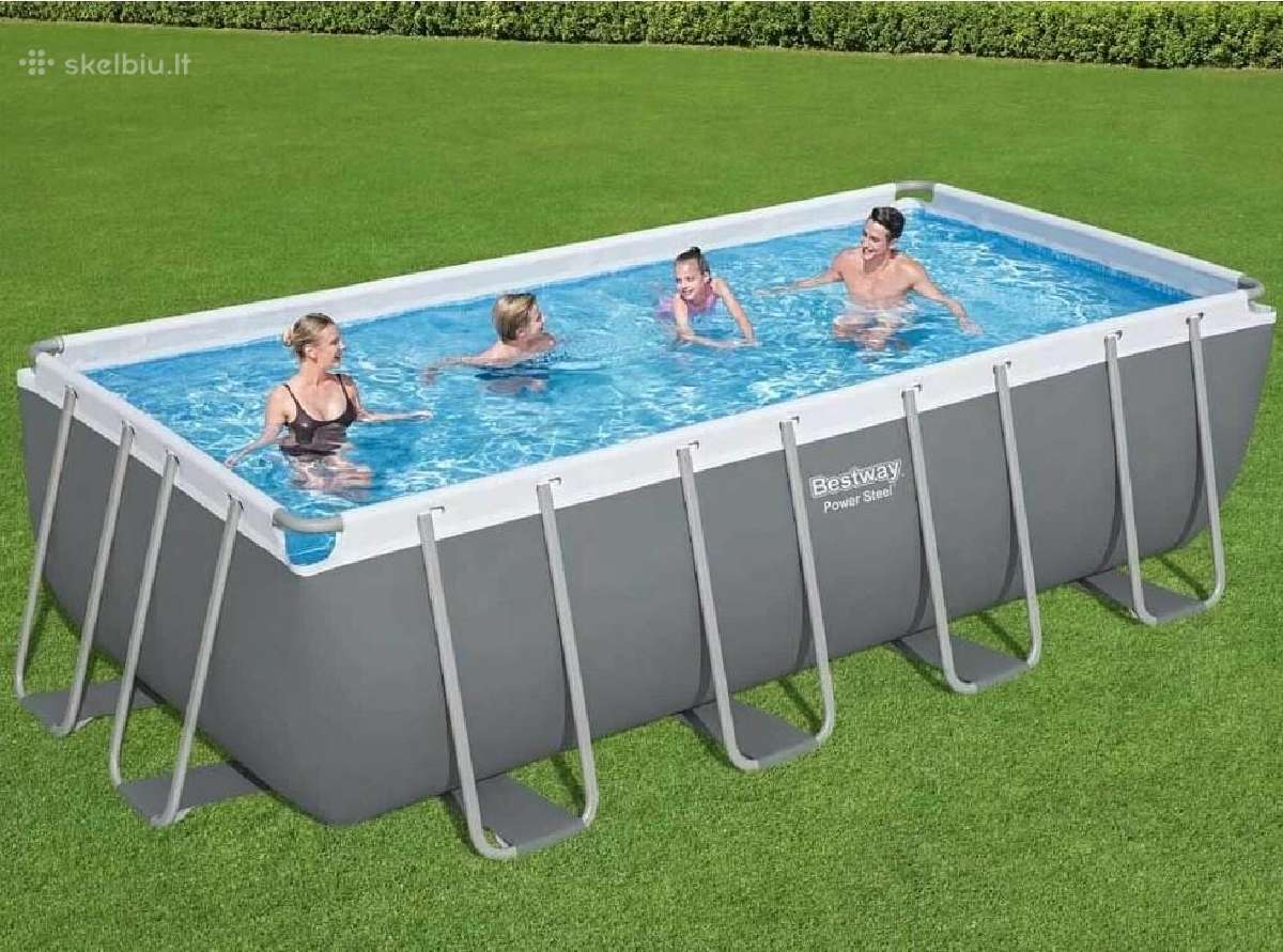 Baseinas Bestway 56671 Power Steel 488x244x122 cm