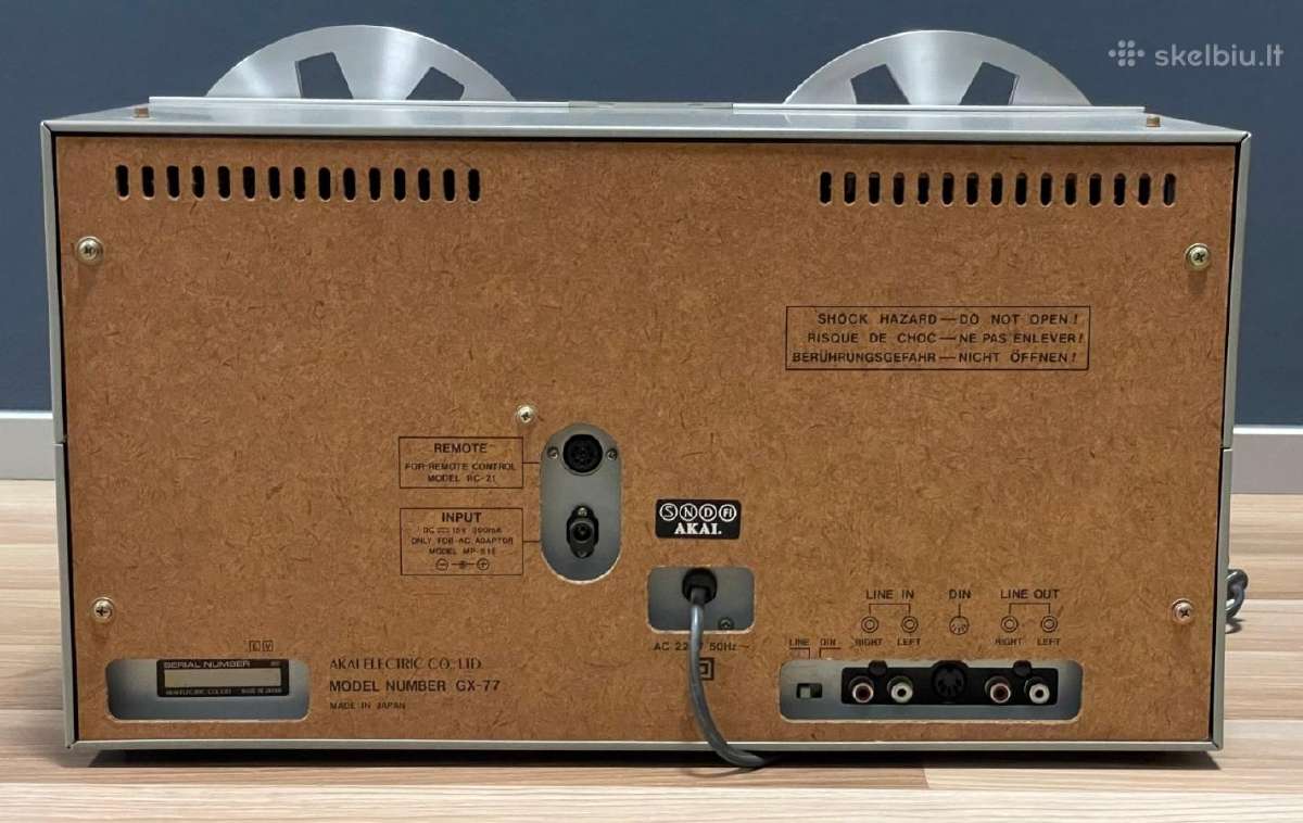Akai GX-77 juostinis grotuvas, Made in Japan - nuotraukos Nr. 7