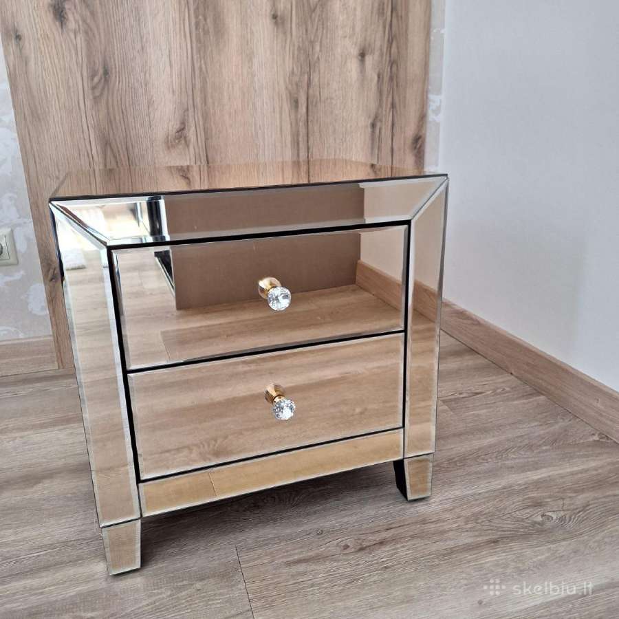 Komplektas naktinė spintelė + konsolė Luxury Champ - nuotraukos Nr. 2