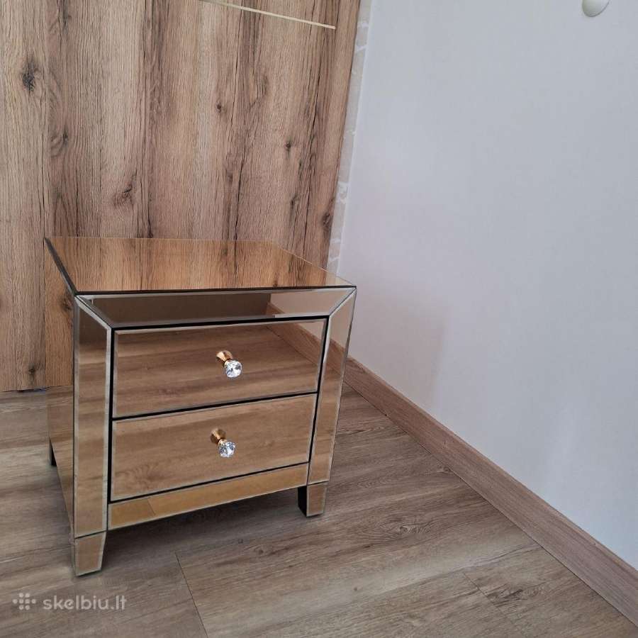 Komplektas naktinė spintelė + konsolė Luxury Champ - nuotraukos Nr. 3