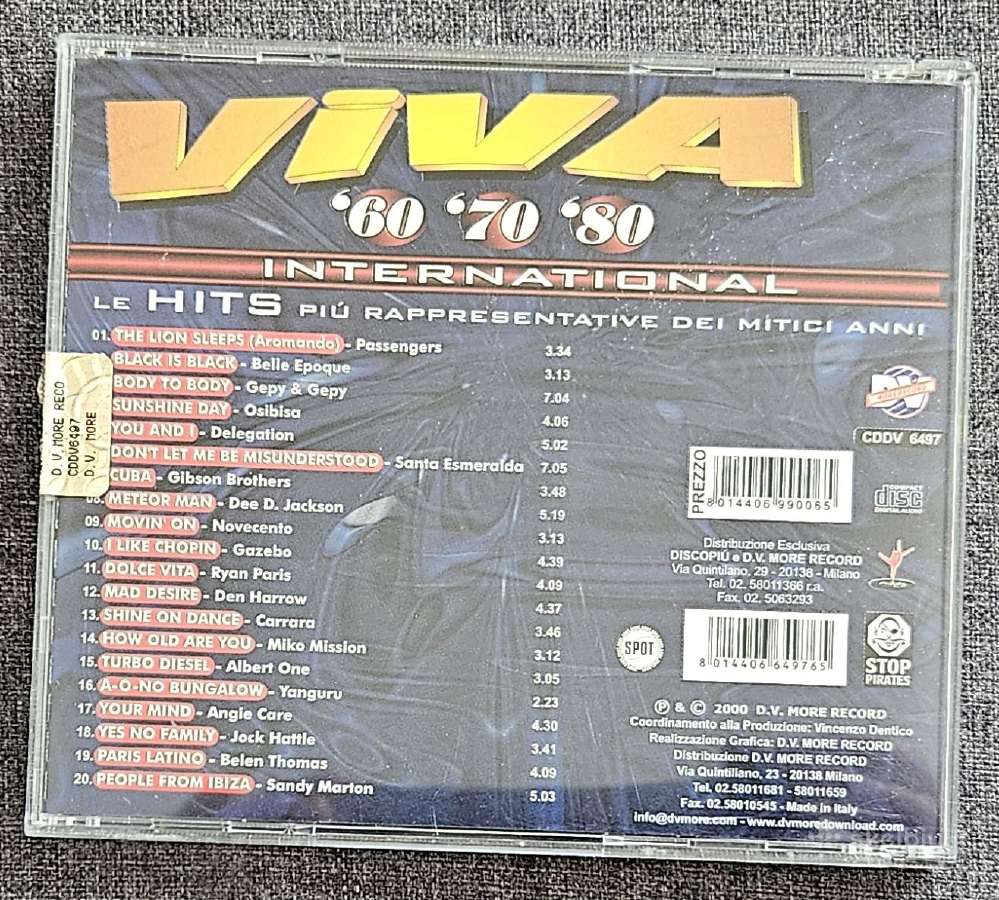 Viva 60, 70, 80 International CD music - nuotraukos Nr. 3