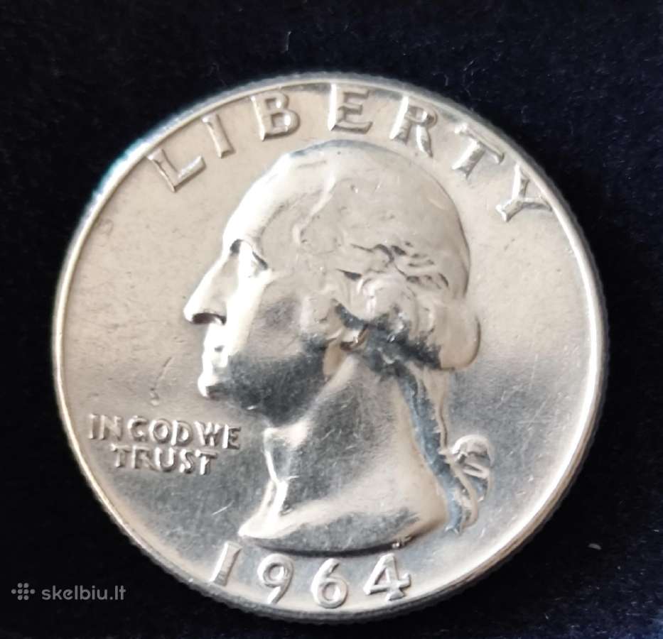 JAV 25c. 1964m. Usa. Sidabras.