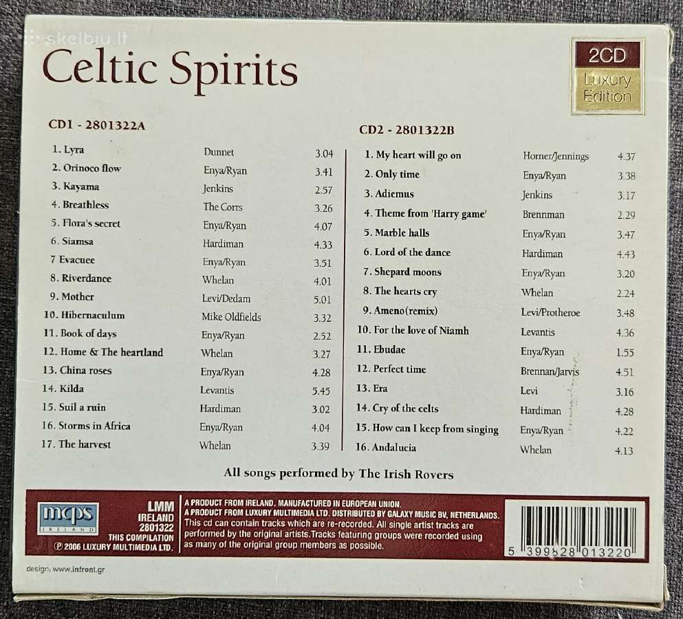 Celtic Spirits CD music - nuotraukos Nr. 3