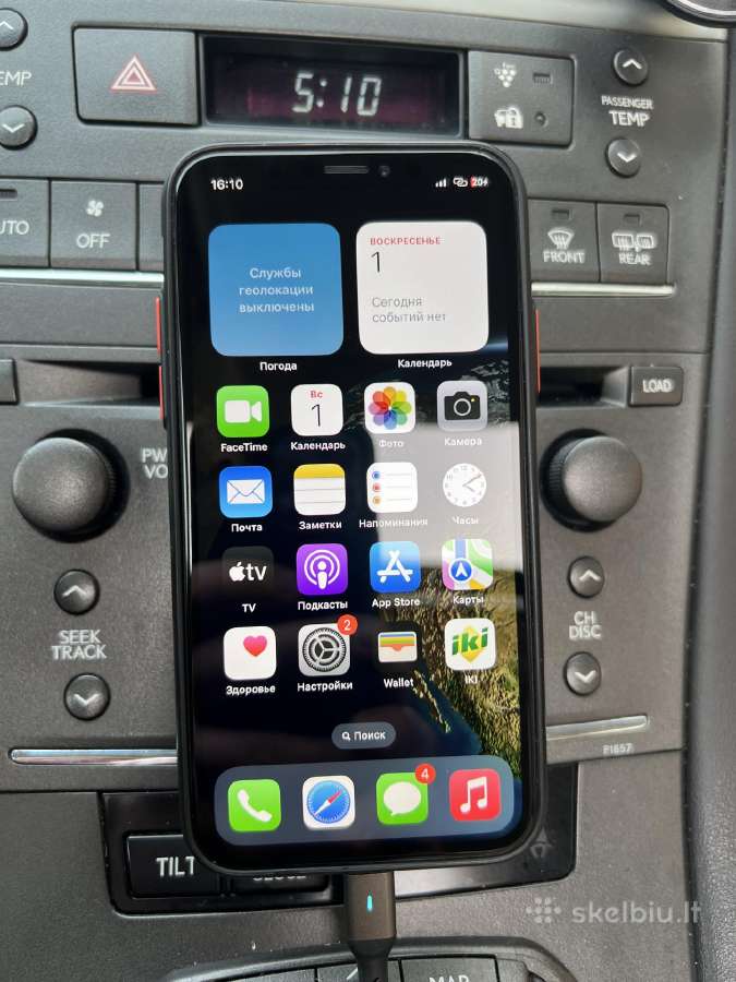 „iPhone X“ 256 GB Geros techninės būklės.