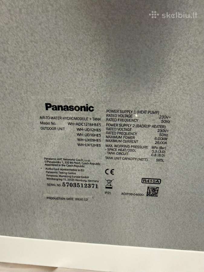 Panasonic Aquarea šilumos siurblys oras–vanduo - nuotraukos Nr. 3