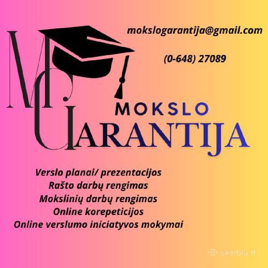 Profesionali Pagalba Studentams/ Verslo Planai