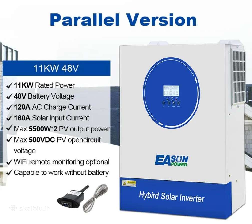 Vienfazis Easunpower 11kw Off Grid Inverter 160a - nuotraukos Nr. 3