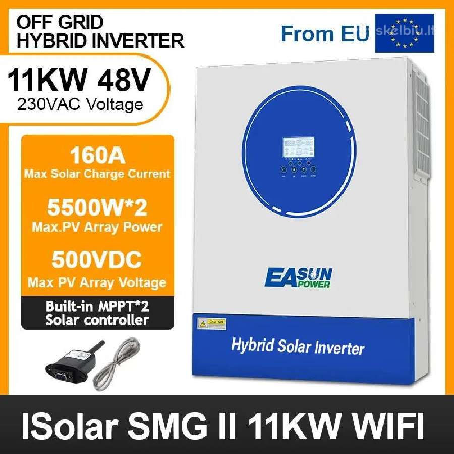 Vienfazis Easunpower 11kw Off Grid Inverter 160a - nuotraukos Nr. 2