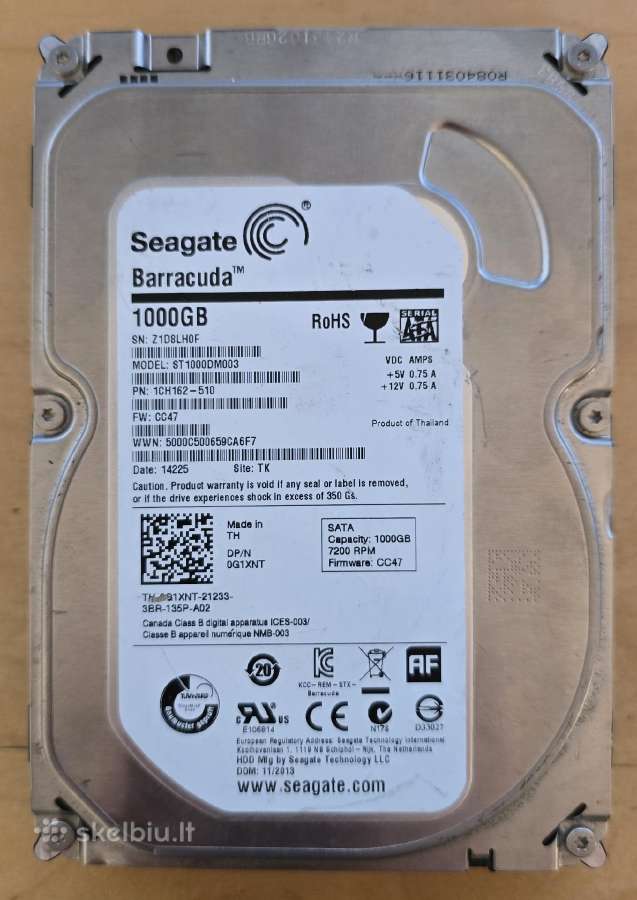 2.5" 3.5" Sata HDD 1tb 2tb 3tb 4tb 6tb 8tb 10-32tb - nuotraukos Nr. 25