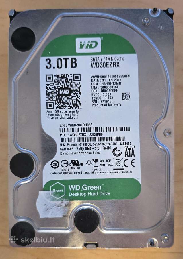 2.5" 3.5" Sata HDD 1tb 2tb 3tb 4tb 6tb 8tb 10-32tb - nuotraukos Nr. 26