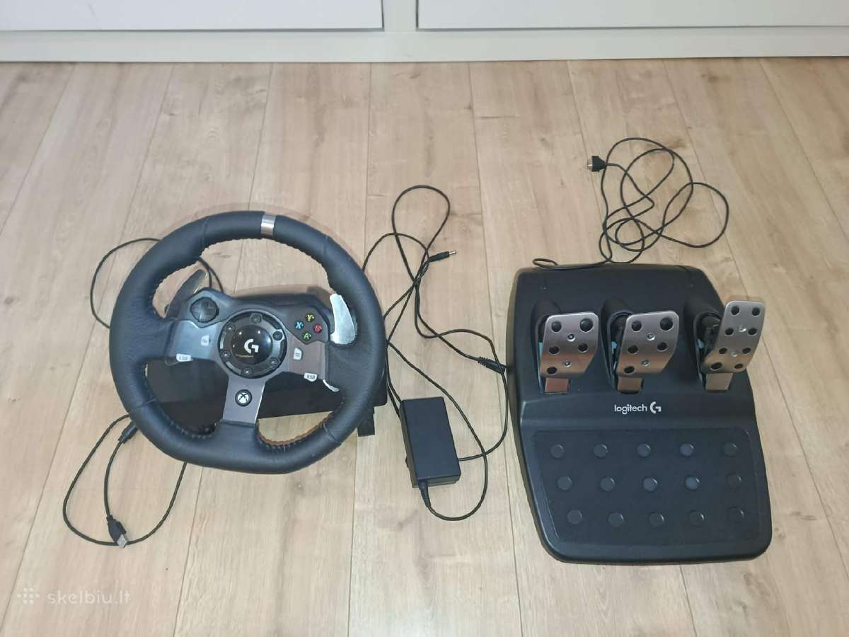 Logitech G920 žaidimų vairas + pedalai Ps4/ps5/pc
