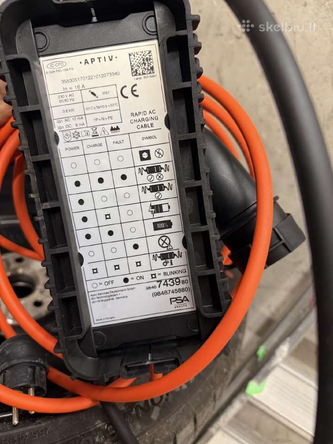 Ev įkroviklis - iš buitinio kištuko iki 16a 230v. - nuotraukos Nr. 2