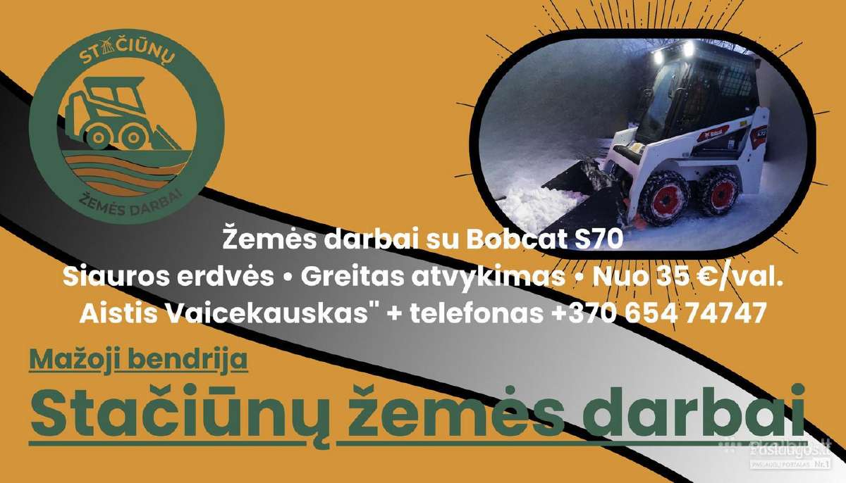 Bobcat S70 – kasimas, planiravimas ir griovimas - nuotraukos Nr. 6