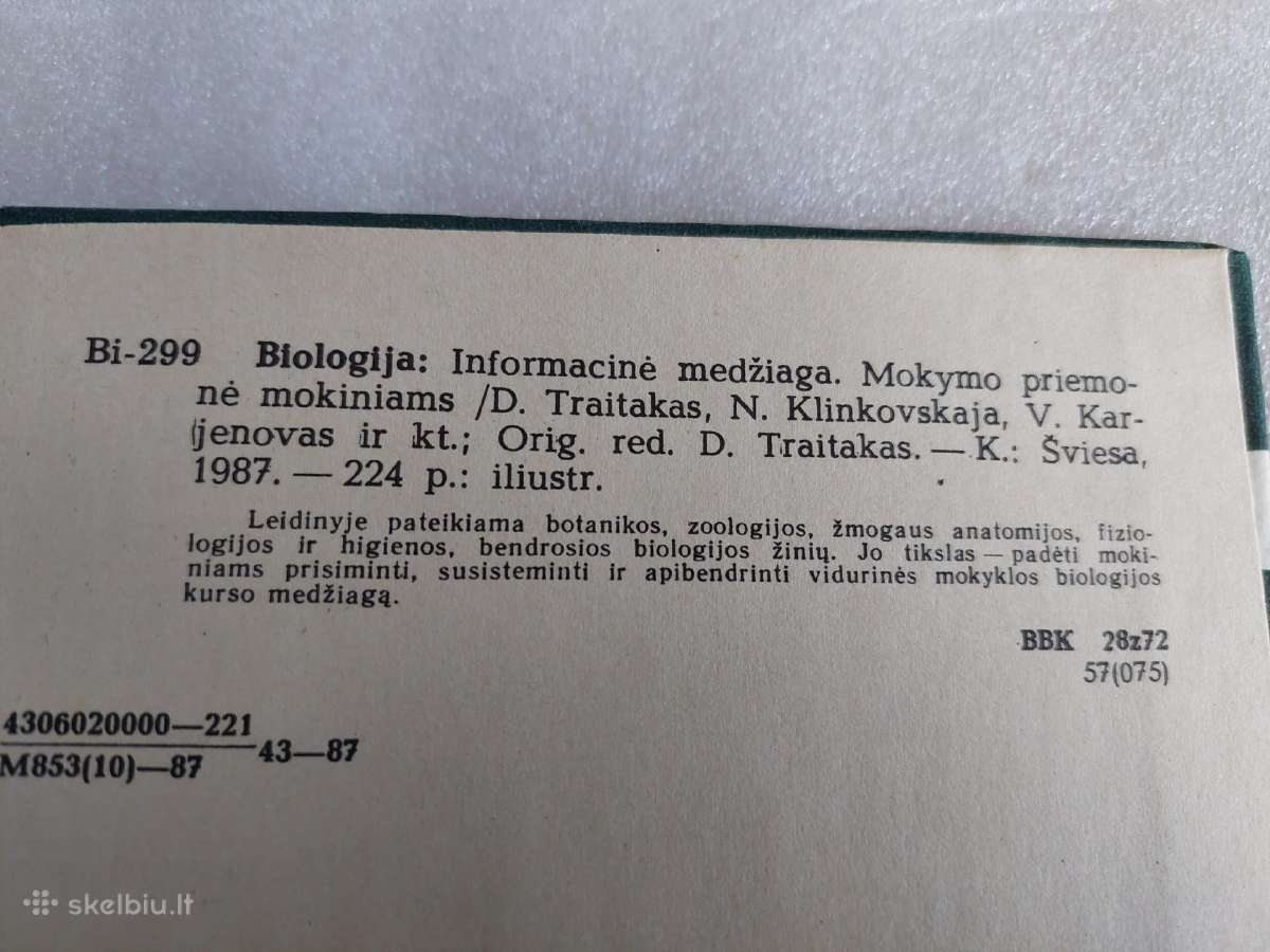Biologija. Informacinė medžiaga - nuotraukos Nr. 7