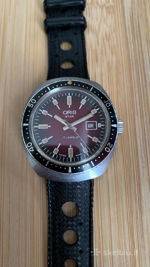 Vintažinis diver stiliaus laikrodis Oris Star - nuotraukos Nr. 4