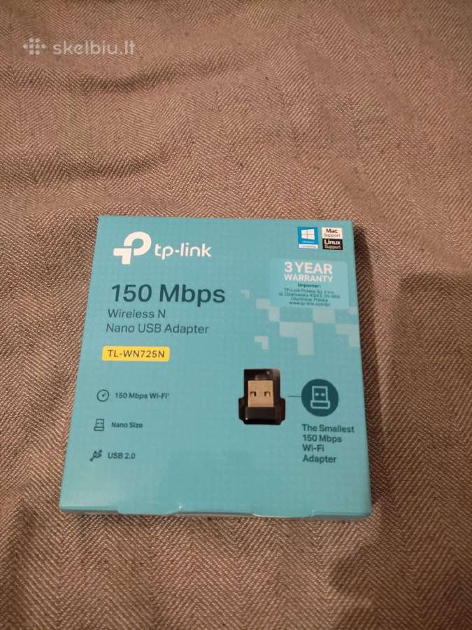 Usb WiFi adapteris Tp-link Tl-wn725n (150 Mbps)