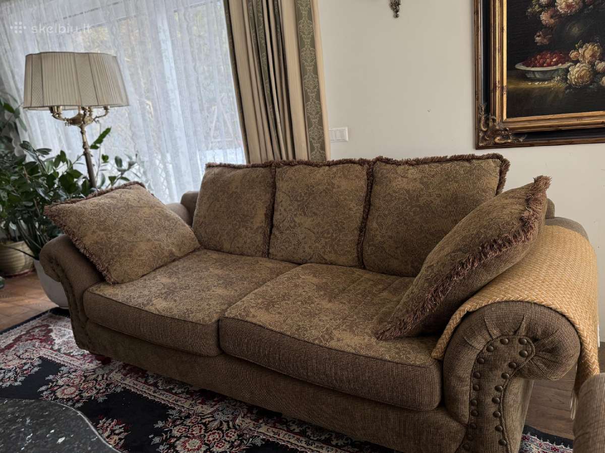 Ashley minkstu svetaines baldu komplektas