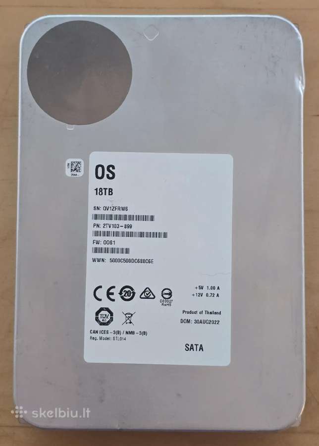 2.5" 3.5" Sata HDD 1tb 2tb 3tb 4tb 6tb 8tb 10-32tb - nuotraukos Nr. 29