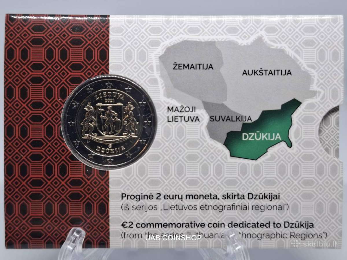 Lietuvos banko 2 eurų Bu kortelės