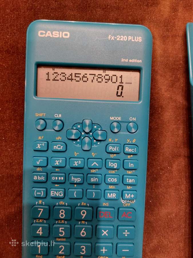 Skaičiavimo Mašinėlė Casio fx-220 Plus 2nd edition