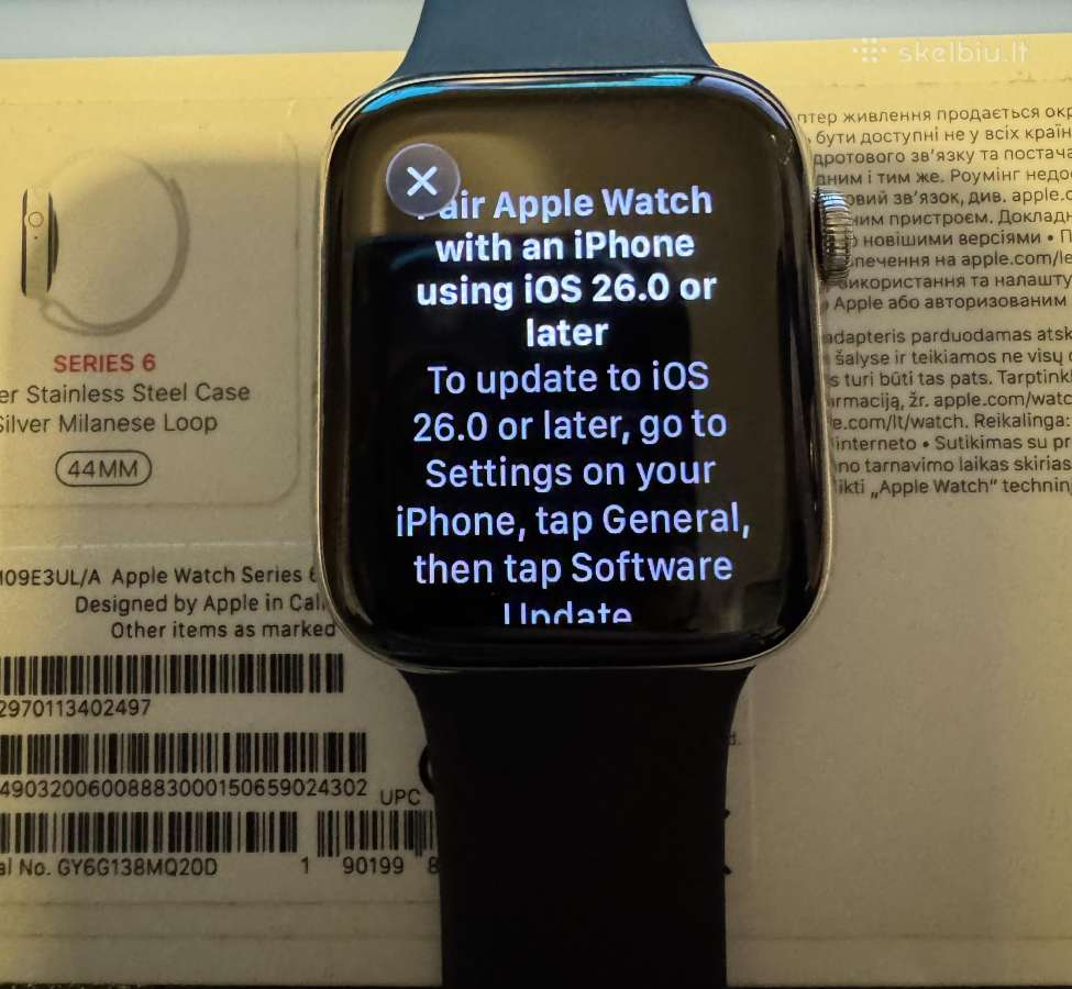 Apple Watch Series 6 44mm stainless steel - nuotraukos Nr. 2