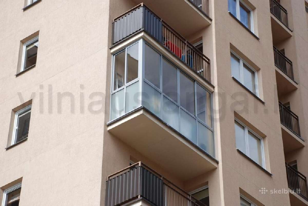 Plastikiniai langai, balkonų stiklinimas Vilniuje - nuotraukos Nr. 2