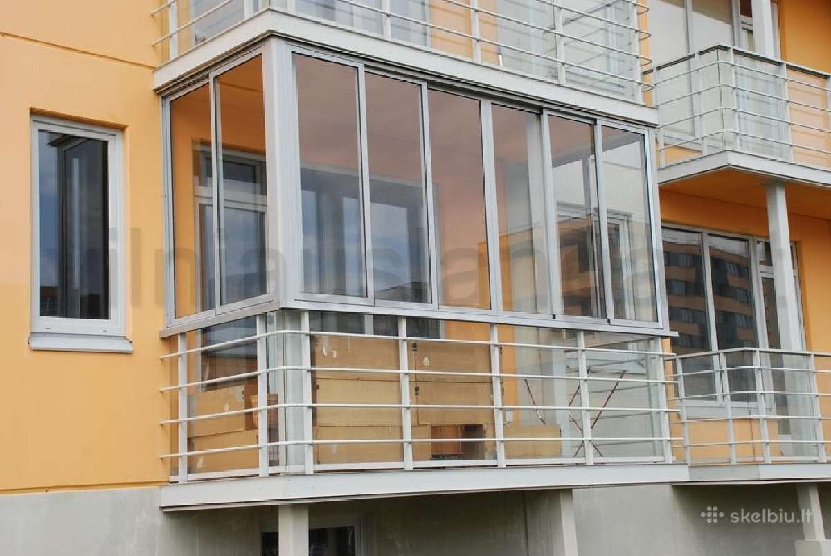 Plastikiniai langai, balkonų stiklinimas Vilniuje - nuotraukos Nr. 4