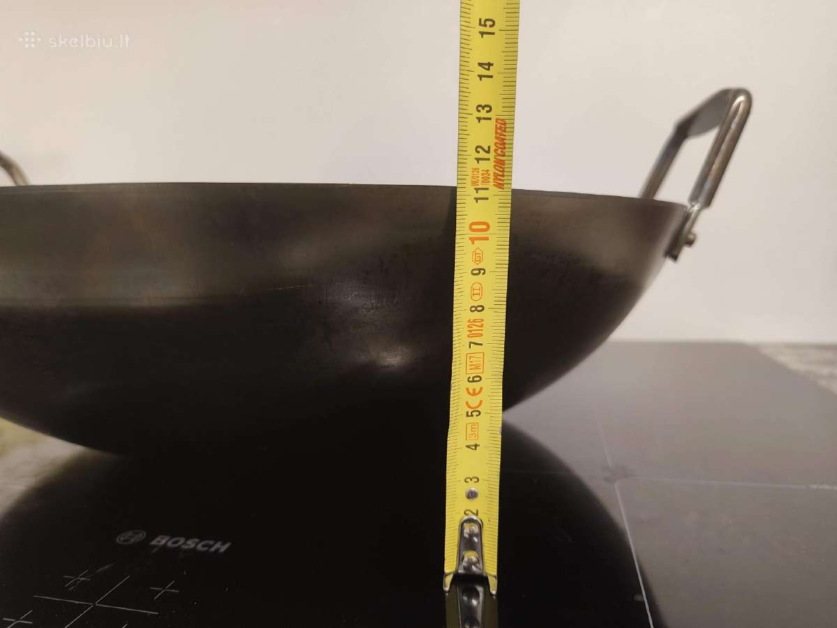 Angilnio plieno Wok keptuvė 40cm - nuotraukos Nr. 4