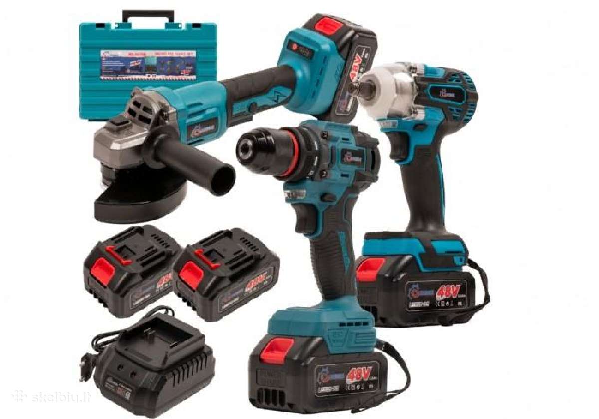 Įrankių rinkinys 3in1 makita analogai 48v 2x6ah