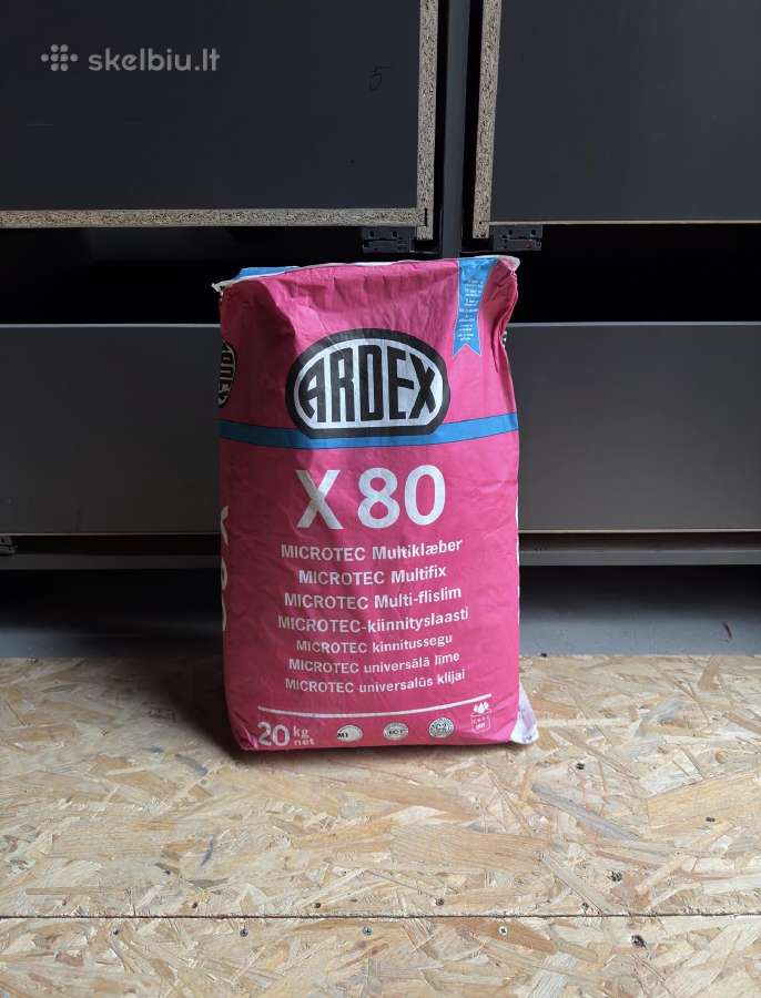 Ardex x80 universalūs plytelių klijai