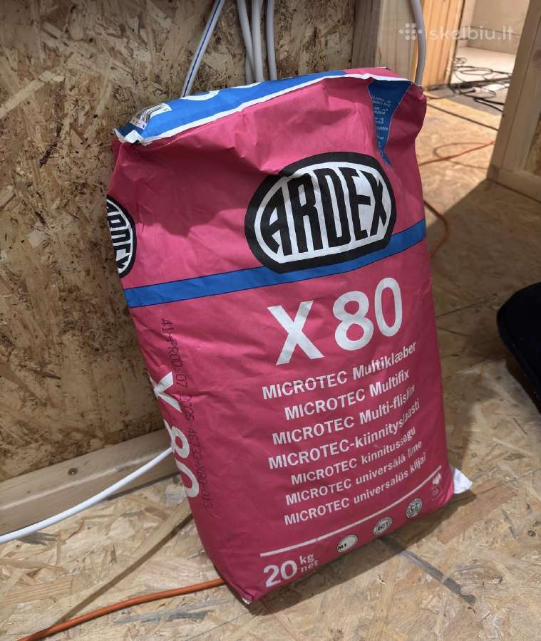 Ardex x80 universalūs plytelių klijai - nuotraukos Nr. 2