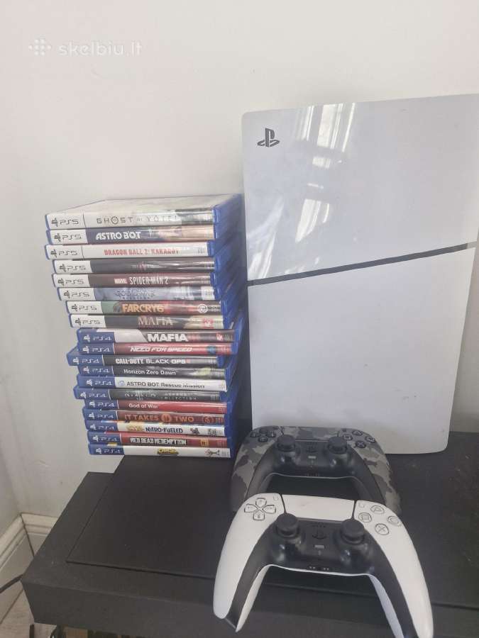 Playstation 5 slim 19 Žaidimų!