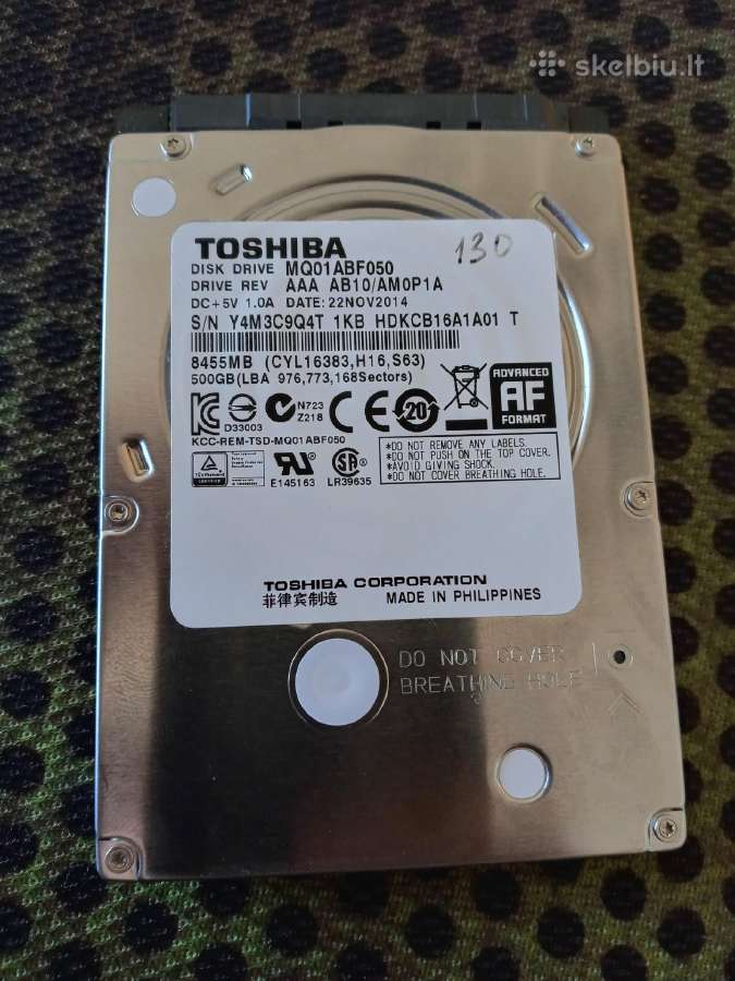 [41 €] - 640gb Toshiba 41 eur. (patikrintas) - nuotraukos Nr. 23