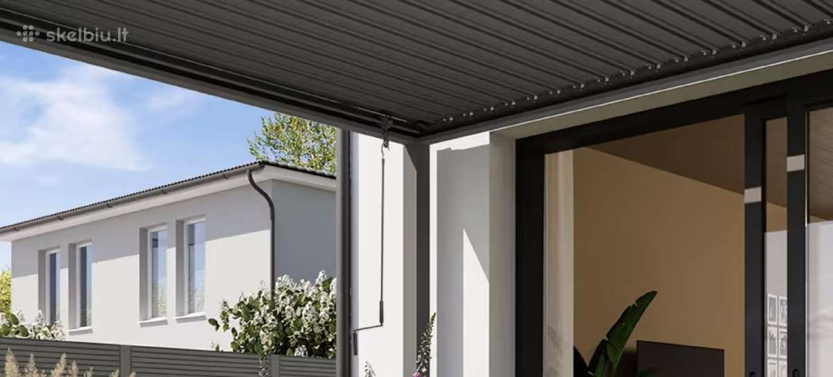 Moderni stoginė terasai 3x4 m pergola - nuotraukos Nr. 5