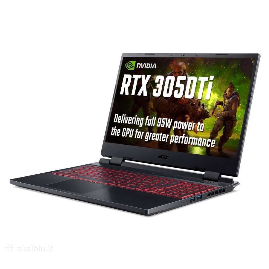 Acer Nitro 17,3ips i5 4,5ghz Rtx 3050ti 16gb 512gb - nuotraukos Nr. 2