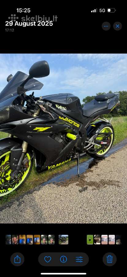 Yamaha R1 2004 m (Rn12) dalimis