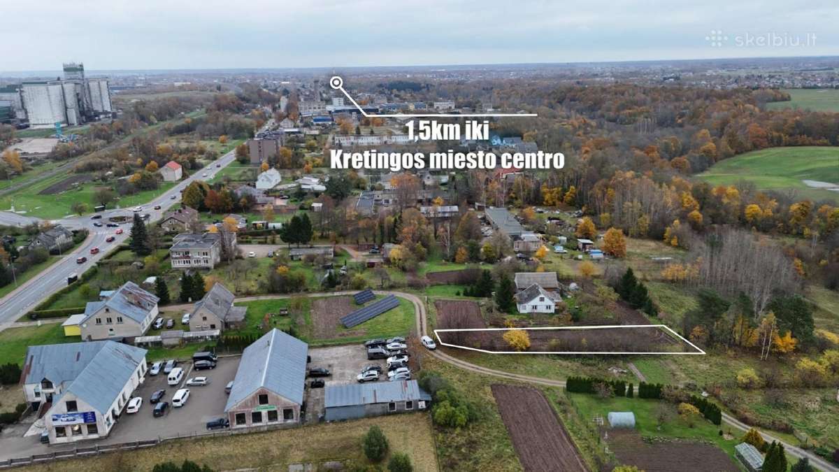 Parduodamas namų valdos sklypas Kretingos mieste