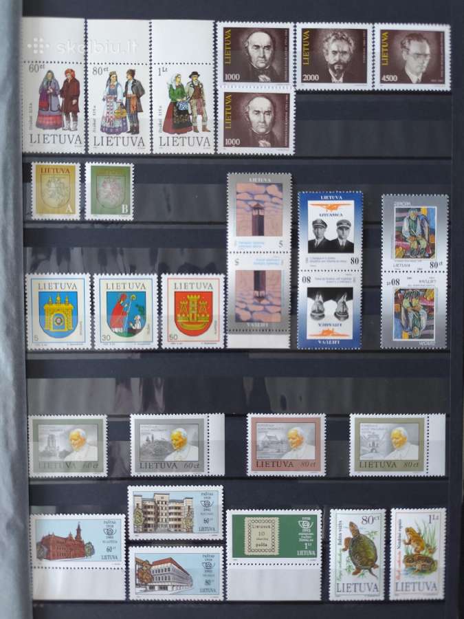 1.lietuvos pašto ženklų kolekcija - nuotraukos Nr. 10