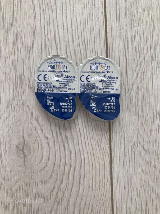 Mėnesiniai kontaktiniai lęšiai -6,5