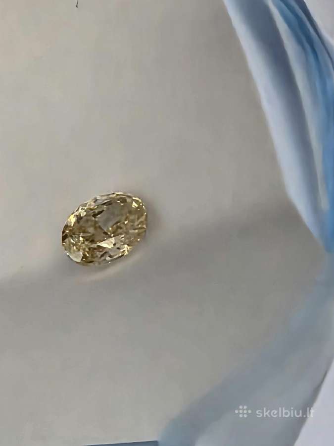 Natūralus 1,01ct. Fancy Yellow briliantas, Gia - nuotraukos Nr. 2