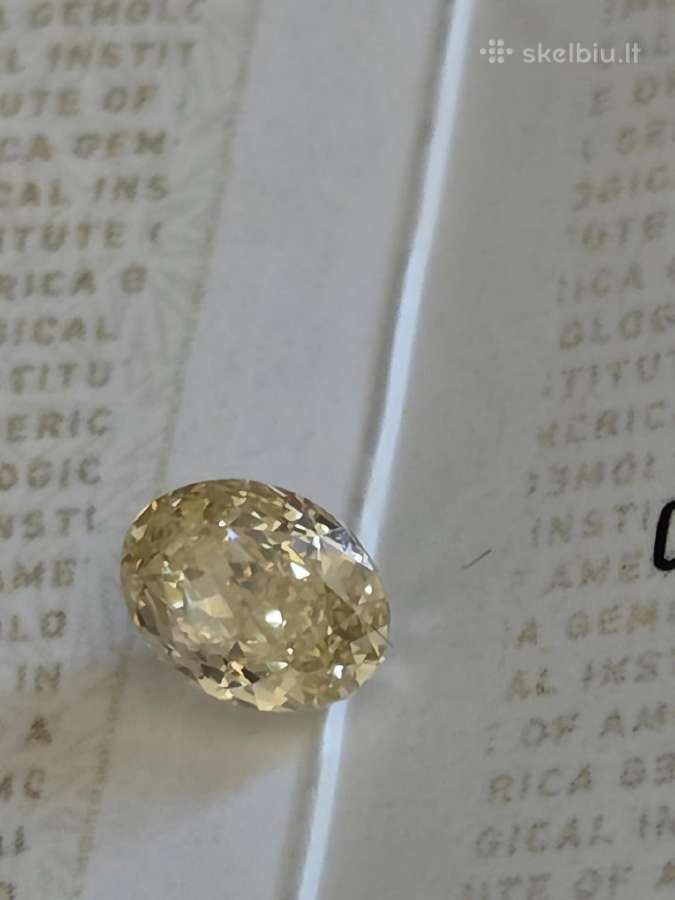 Natūralus 1,01ct. Fancy Yellow briliantas, Gia - nuotraukos Nr. 6