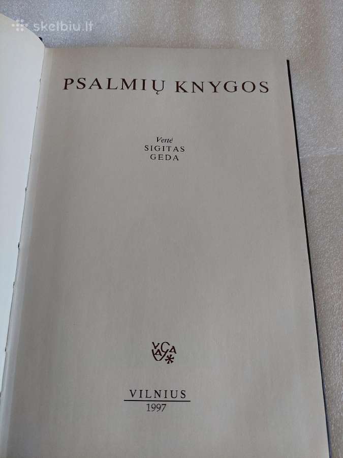 Psalmių knygos - nuotraukos Nr. 2