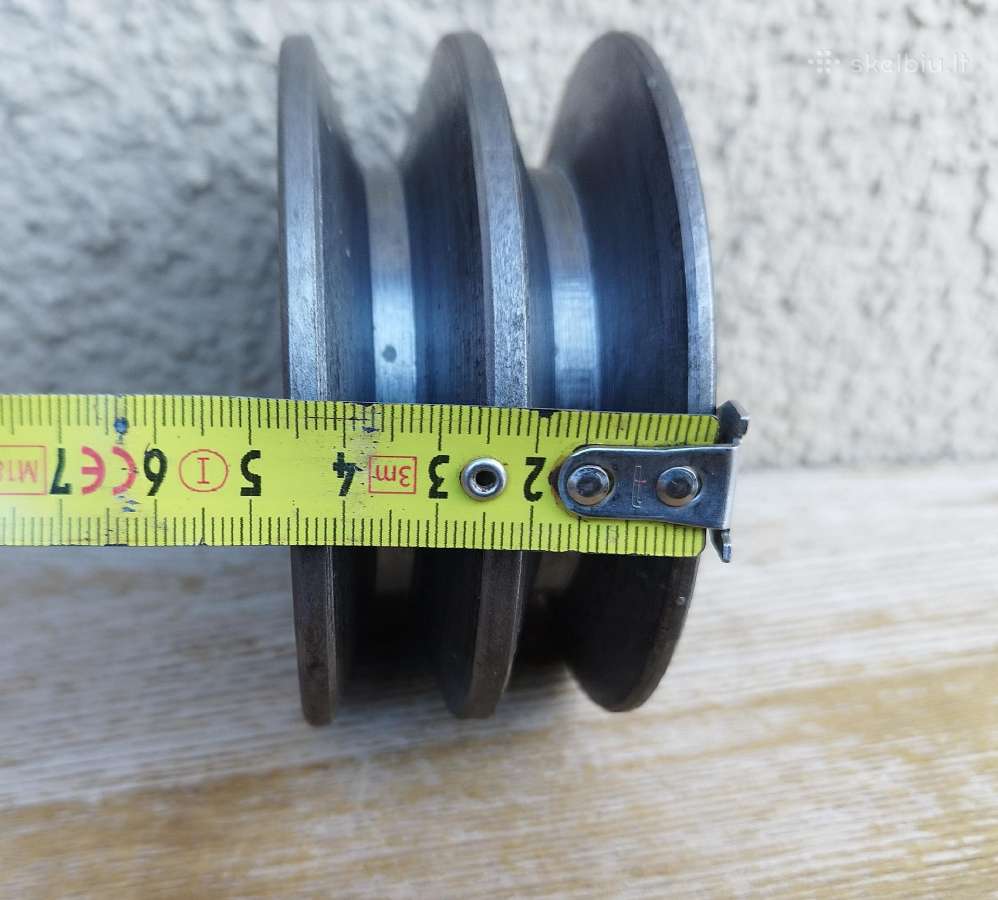 Skriemulys škivas metalas variklio ašies dvigubas - nuotraukos Nr. 4