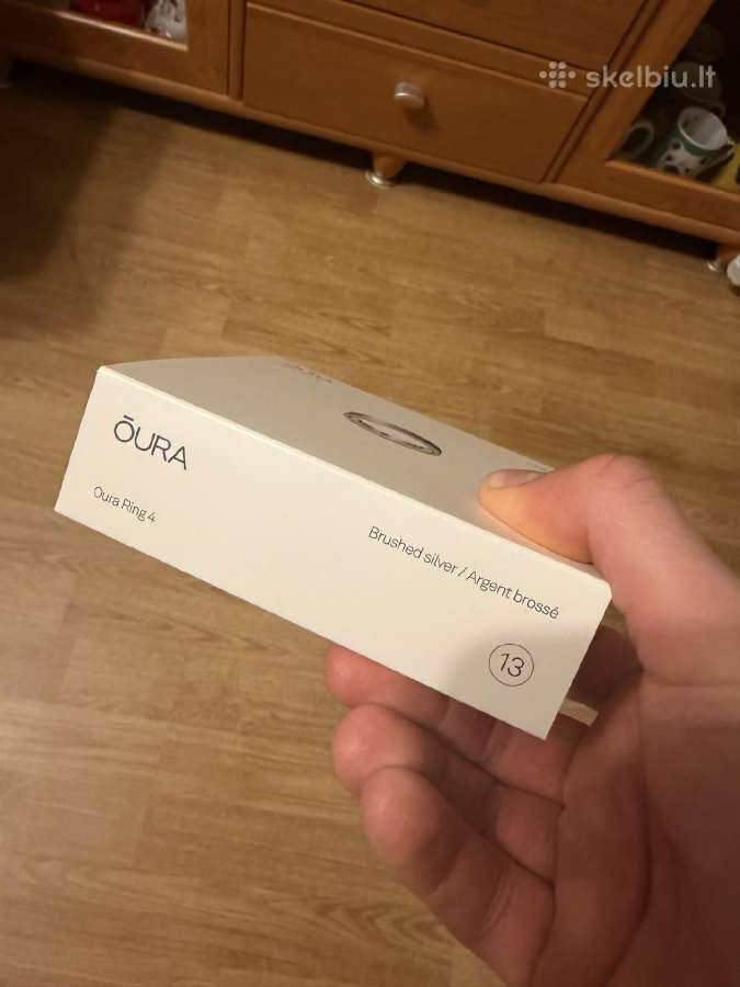 Neišpakuotas Oura Ring 4 Brushed Silver (Size 13) - nuotraukos Nr. 3