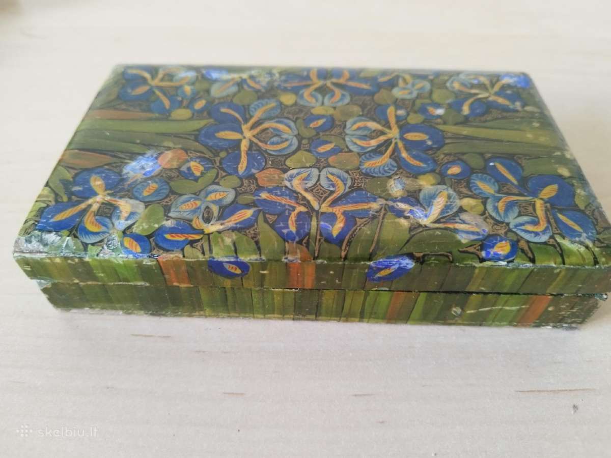 Keturios vintažinės papjė mašė dėžutės - nuotraukos Nr. 9